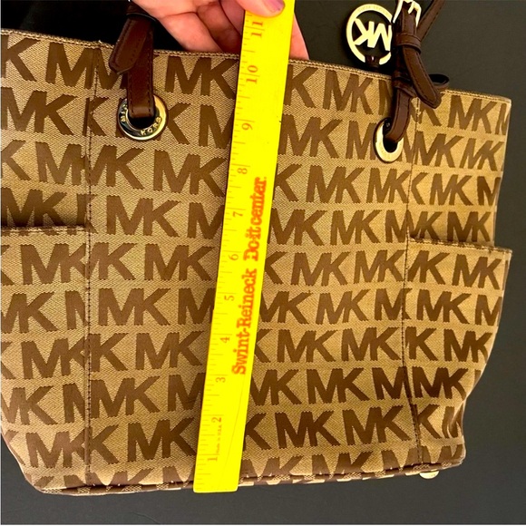 Michael Kors Brown Signature MK Tote - Picture 10 of 15